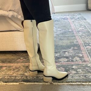 White Franco Sarto Boots